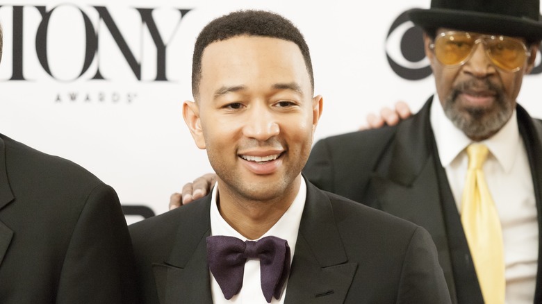 John Legend smiling at the Tonys