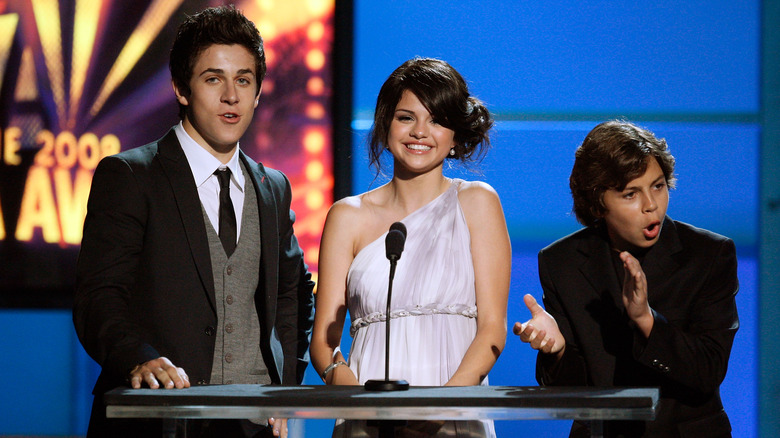 Selena Gomez with "Wizards" co-stars