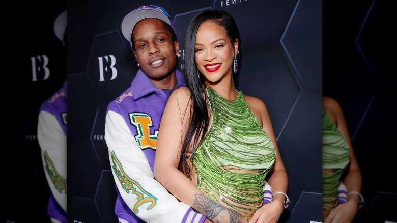 A$AP Rocky hands on Rihanna 