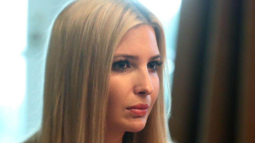 A profile image of Ivanka Trump with a serious expression