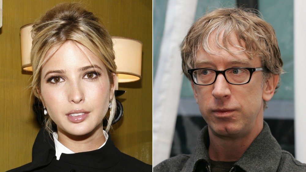 Split image of Ivanka Trump and Andy Dick