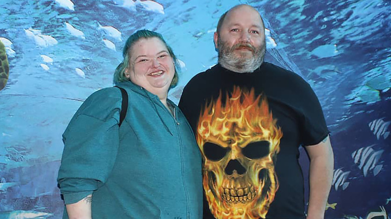 Amy Slaton and Michael Halterman at aquarium