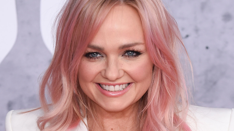 Emma Bunton smiling pink hair