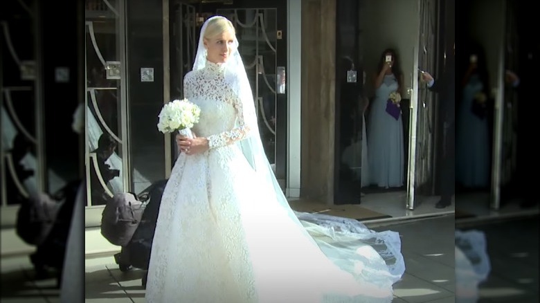 Nicky Hilton wearing her wedding dress