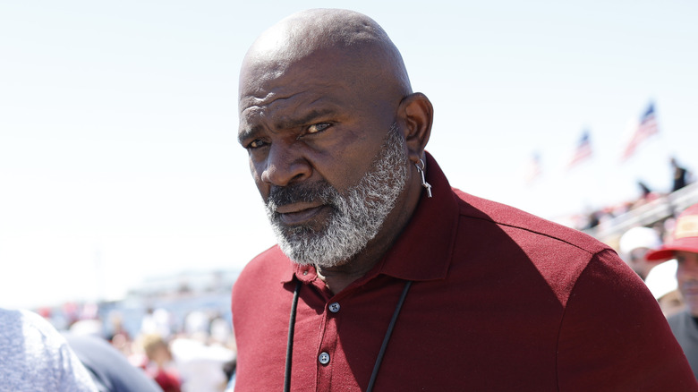 Lawrence Taylor attends a Trump rally