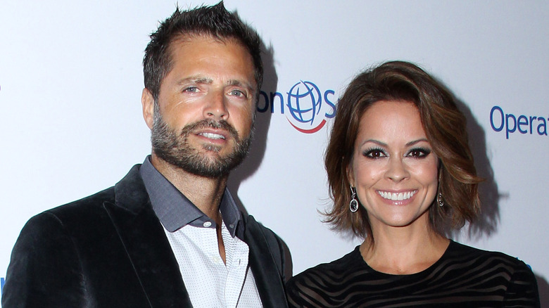 Brooke Burke and David Charvet smiling