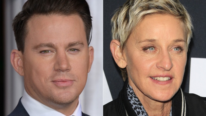 Channing Tatum, left, and Ellen DeGeneres right