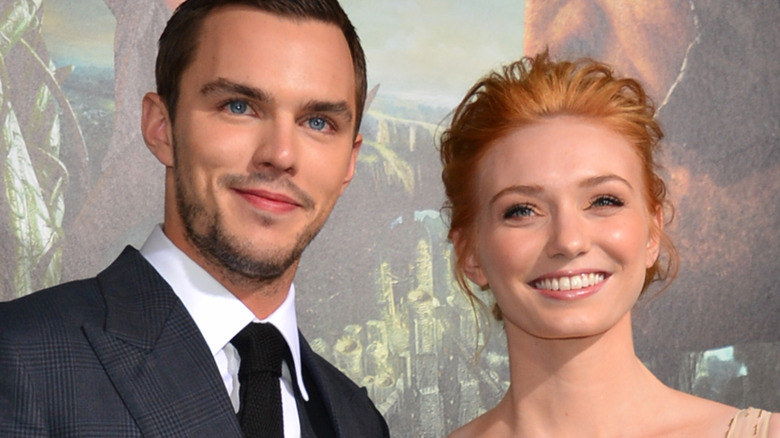 Nicholas Hoult and Eleanor Tomlinson smiling