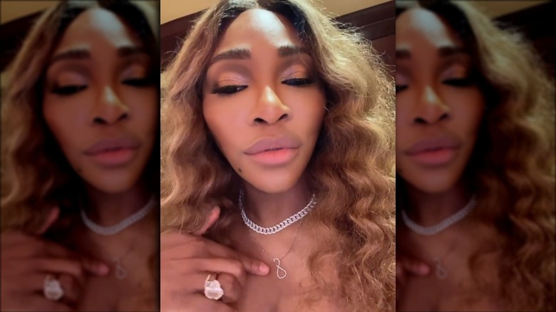 Serena Williams wearing her ring