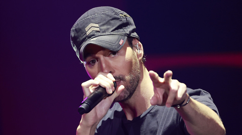 Enrique Iglesias performing on stage