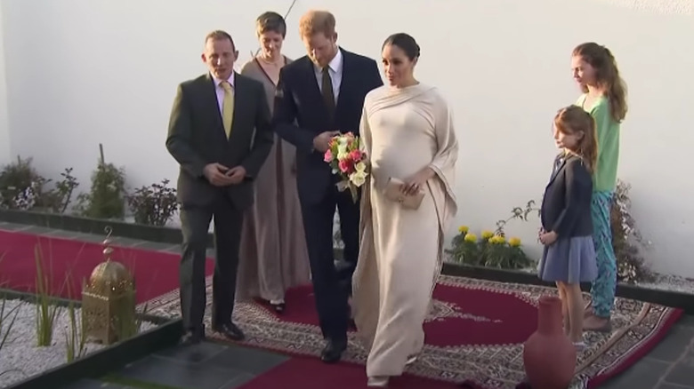 Meghan Markle in a Dior gown