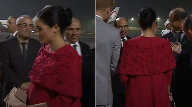 Meghan Markle in red Valentino dress