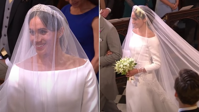 Meghan Markle in her wedding dress