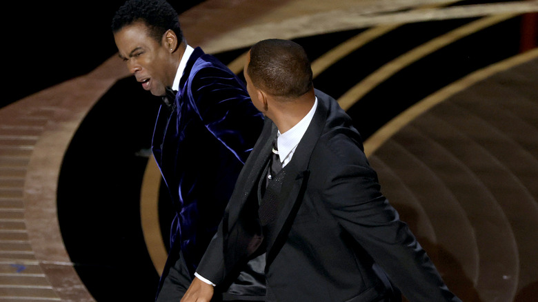 Will Smith slapping Chris Rock