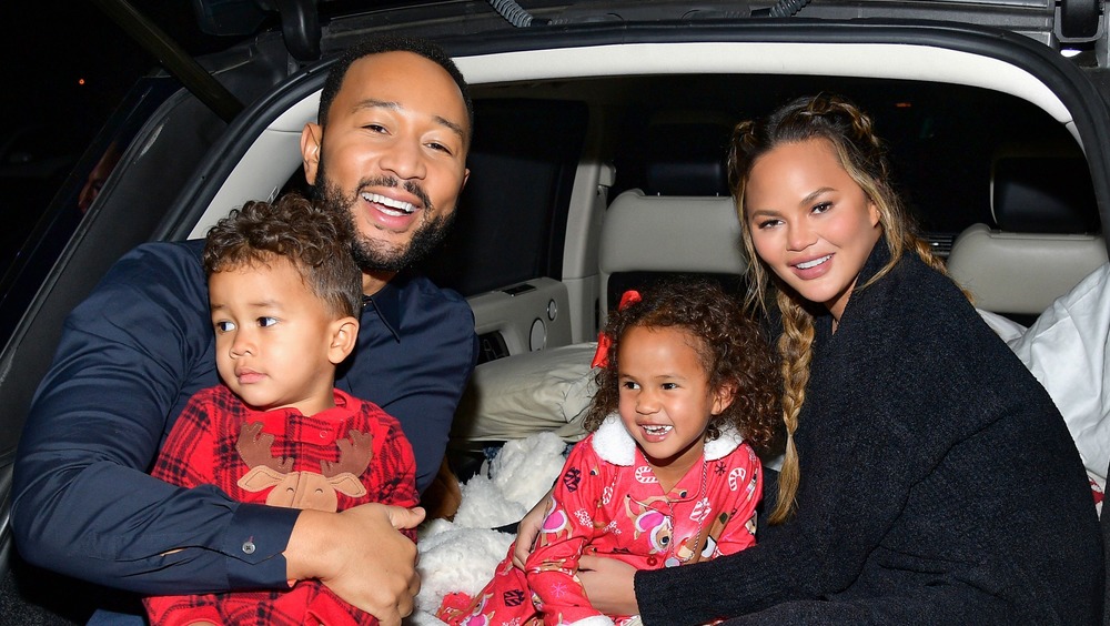 Chrissy Teigen, John Legend, and family 