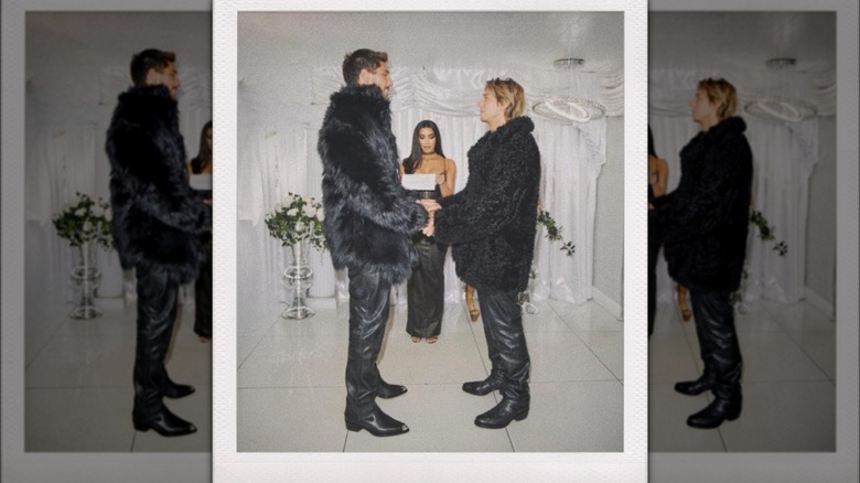 Kim Kardashian, Chris Appleton, Lukas Gage wedding ceremony