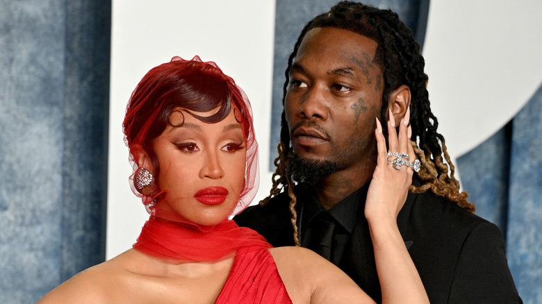 Cardi B and Offset in formal wear