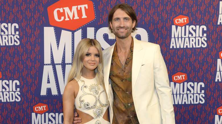 Marren Morris and Ryan Hurd smiling