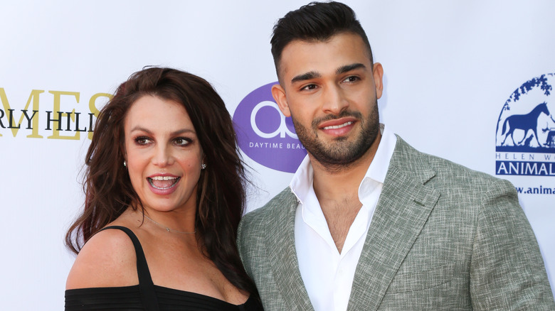  Britney Spears and Sam Asghari formalwear 