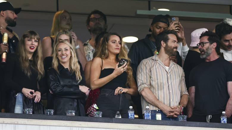 Taylor Swift and friends at Chiefs game