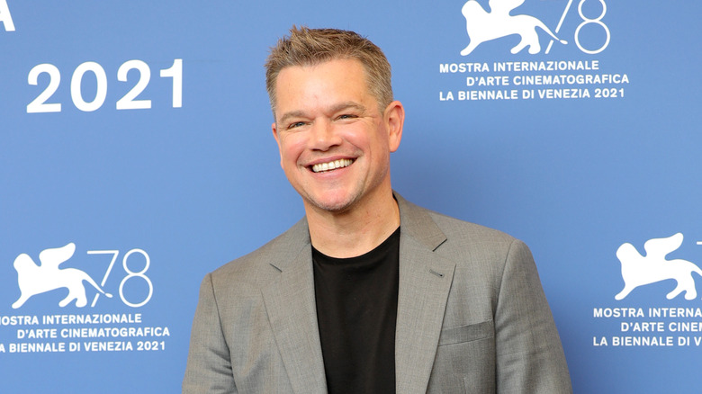 Matt Damon smiling