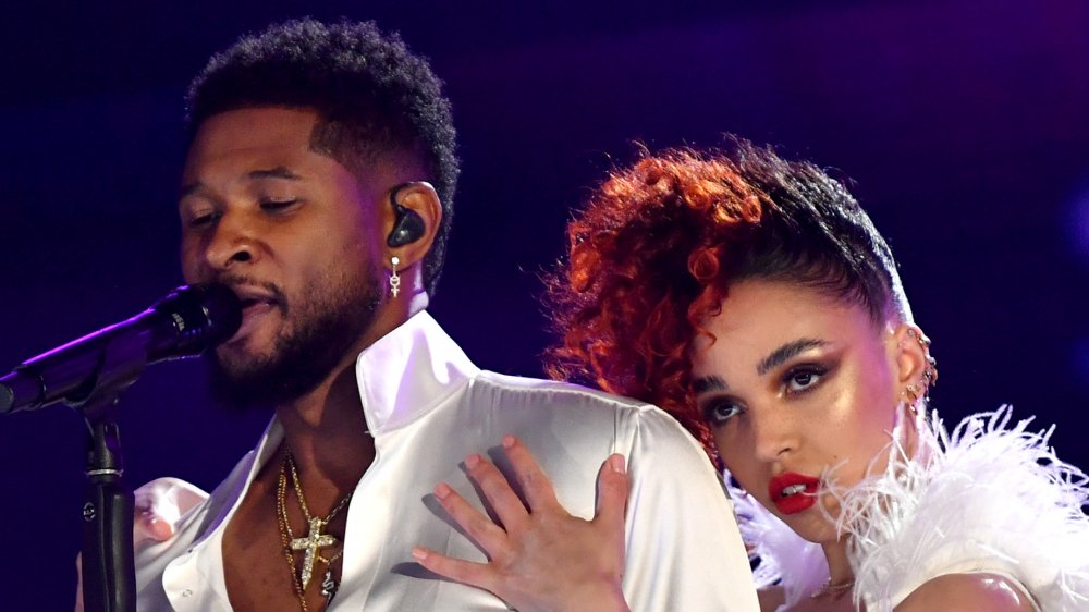 Usher and FKA Twigs paying tribute to Prince at the 2020 Grammys