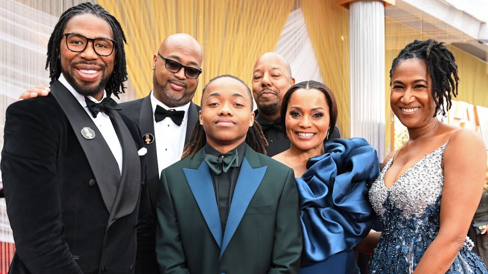 'Hair Love' creators Matthew A. Cherry, Karen Rupert Tolliver and DeAndre Arnold and his mother