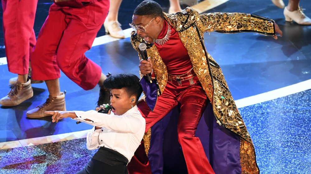 Janelle Monae and Billy Porter at the 2020 Oscars