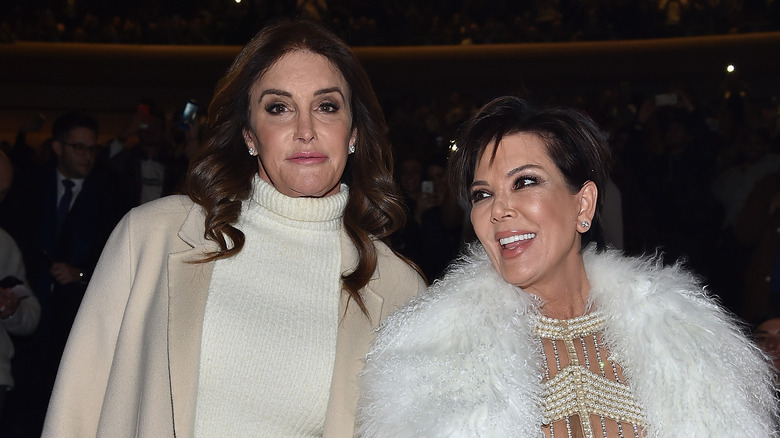 Caitlyn Jenner and Kris Jenner in white