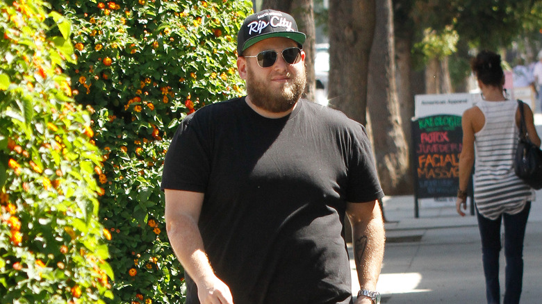 Jonah Hill walking