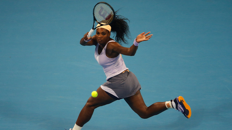 Serena Williams playing tennis in 2013