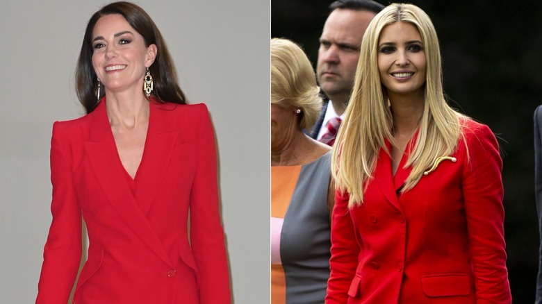 Kate Middleton, Ivanka Trump red suit