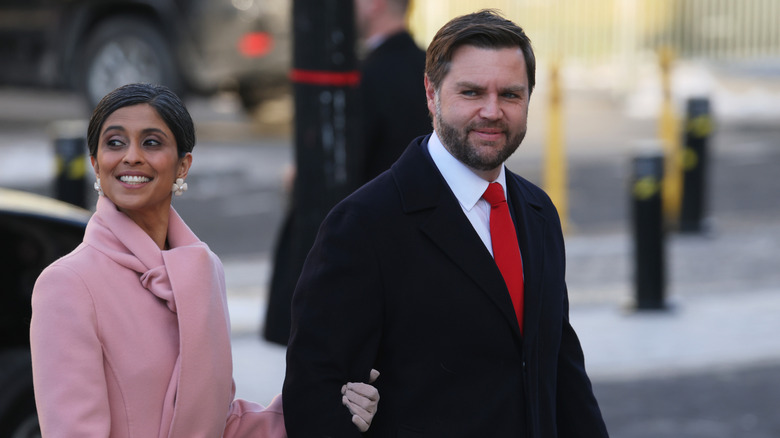 JD Vance and wife Usha Vance at the 2025 inauguration