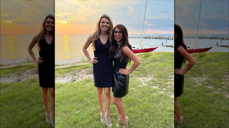 Ginger Gaetz, Lauren Boebert wearing black dresses