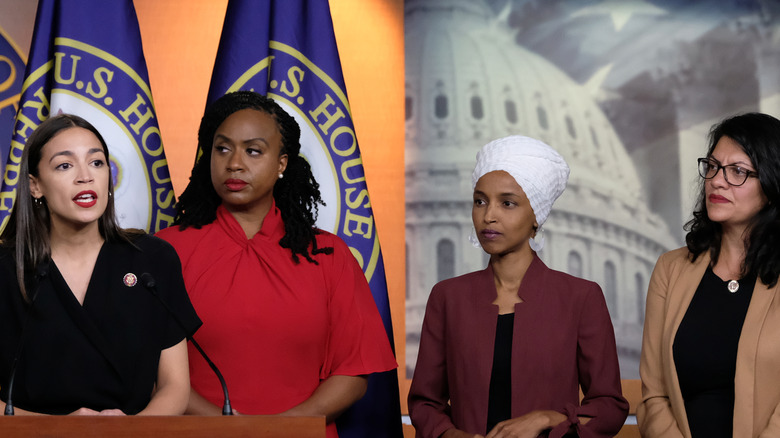 Alexandria Ocasio-Cortez, Ayanna Pressley, Ilhan Omar and Rashida Tlaib 