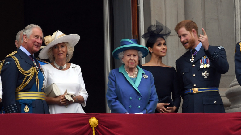 The royal family on balcony