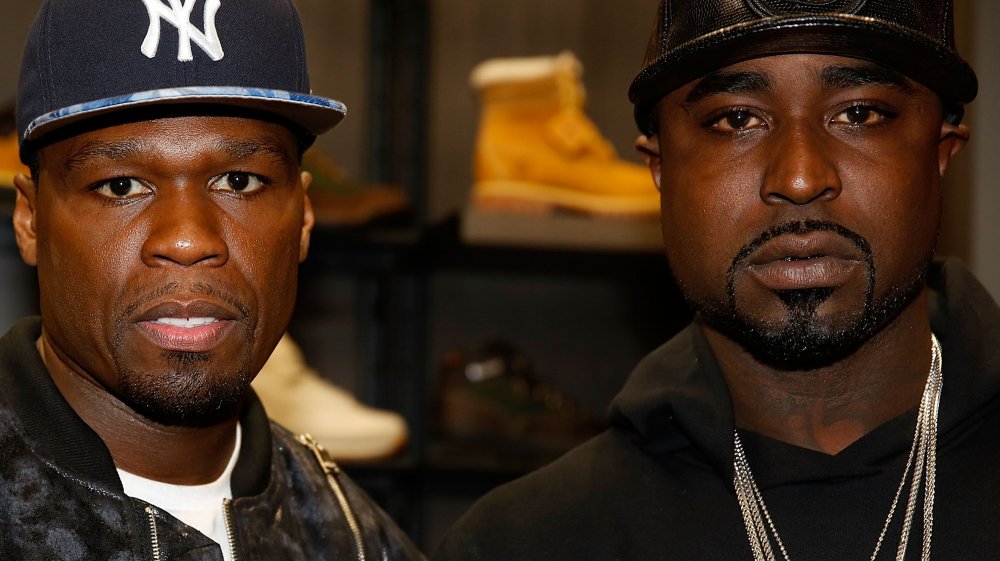 50 Cent and Young Buck looking intense 