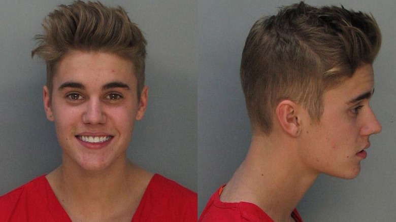 Justin Bieber mugshot