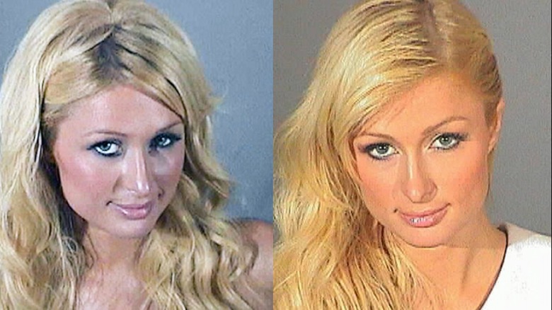 Paris Hilton mugshots