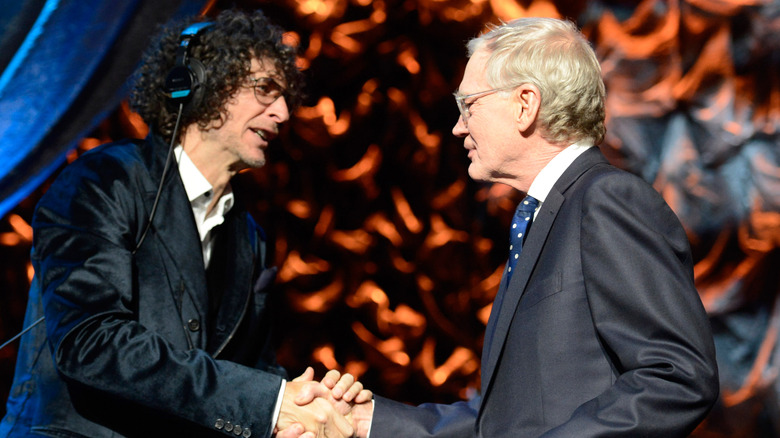 Howard Stern with David Letterman