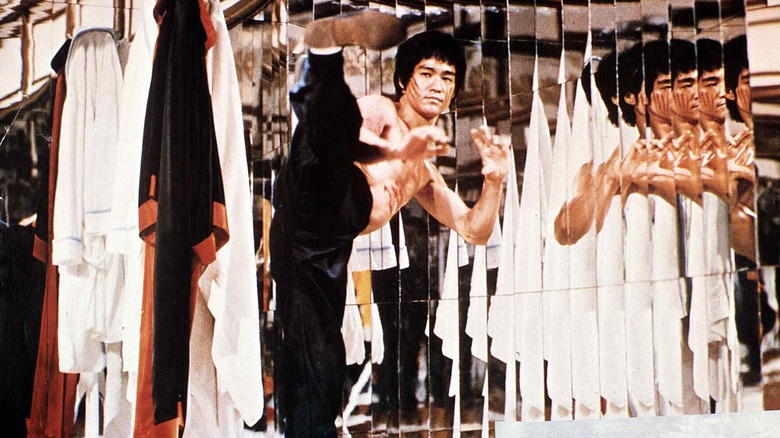 Bruce Lee in fight scene 