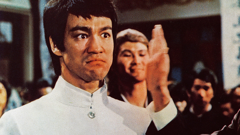 Bruce Lee looking angry