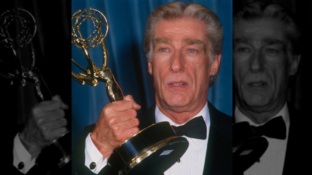 Richard Mulligan with Emmy Award