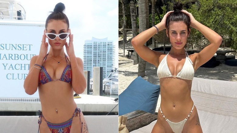 Natalya Scudder on the beach and in yacht