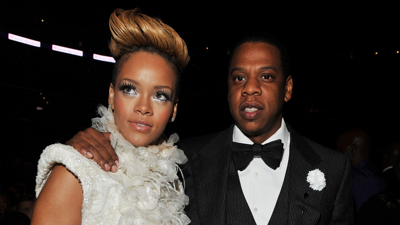 Rihanna and Jay-Z at event