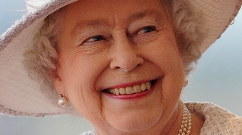 Queen Elizabeth II smiling