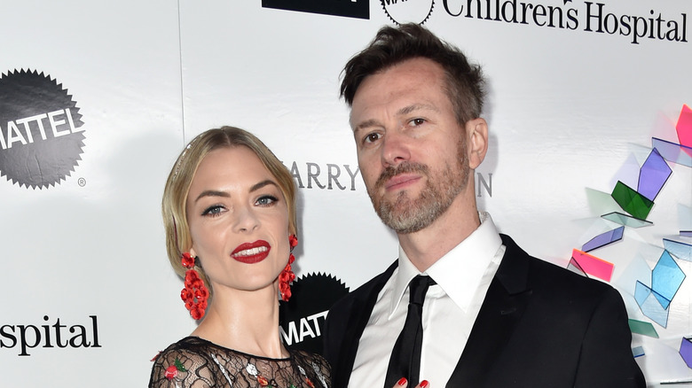 Jaime King and Kyle Newman at event