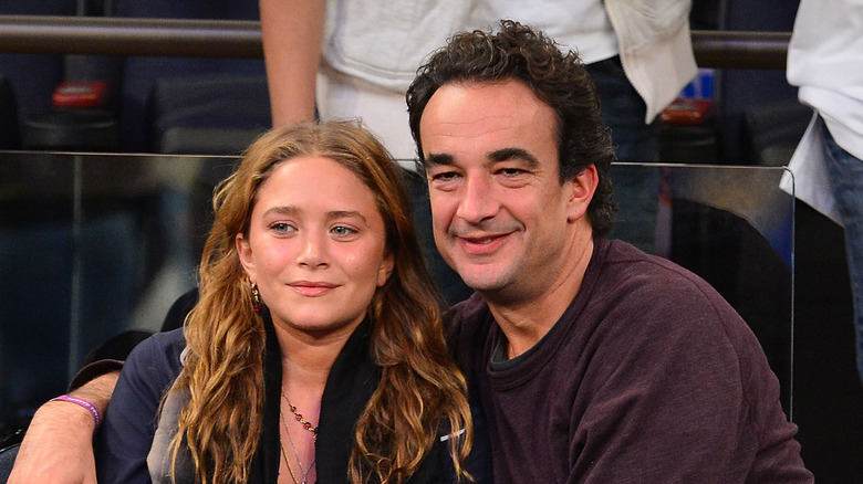 Mary-Kate Olsen and Pierre Olivier Sarközy smiling