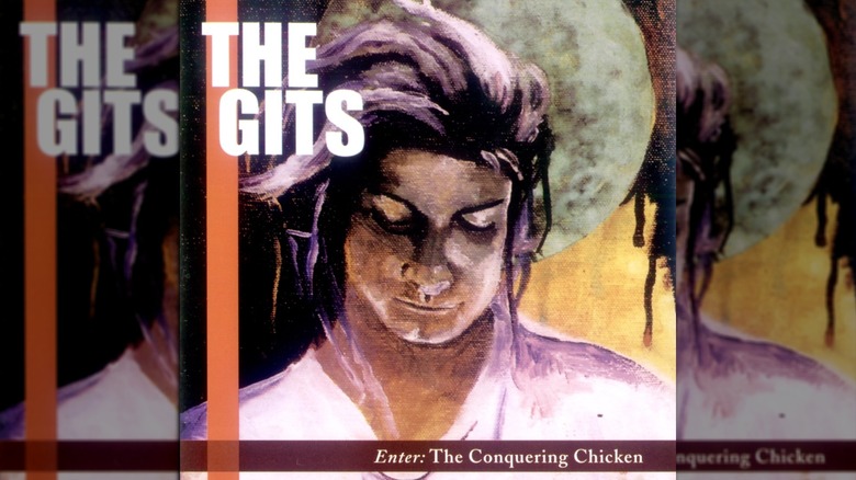 Mia Zapata on The Gits album cover artwork 