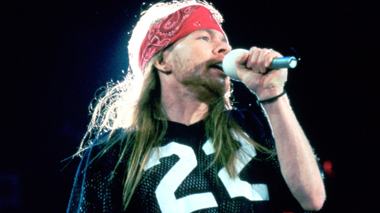 Axl Rose performing 